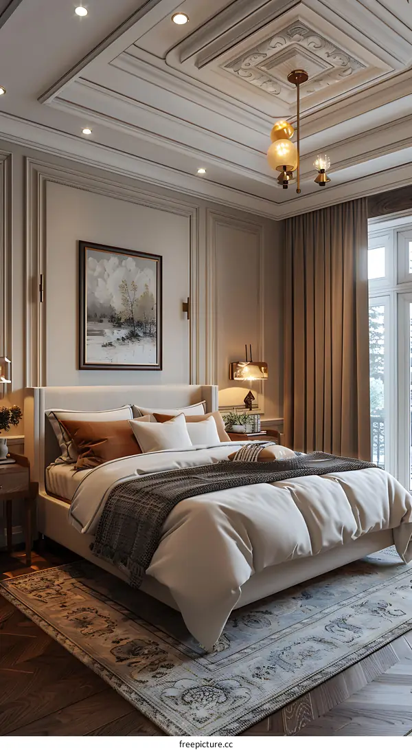 European-style bedroom