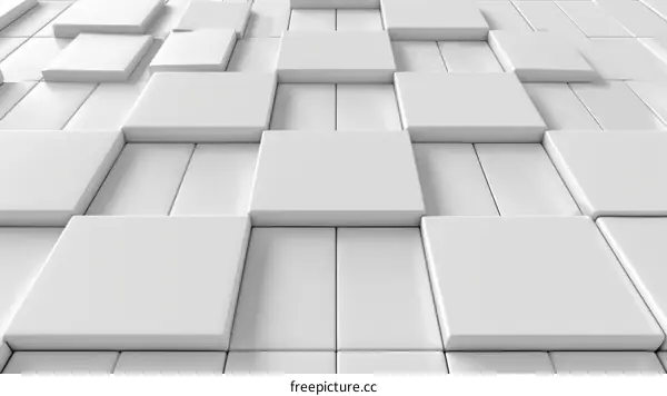 Minimalist White Cube Background