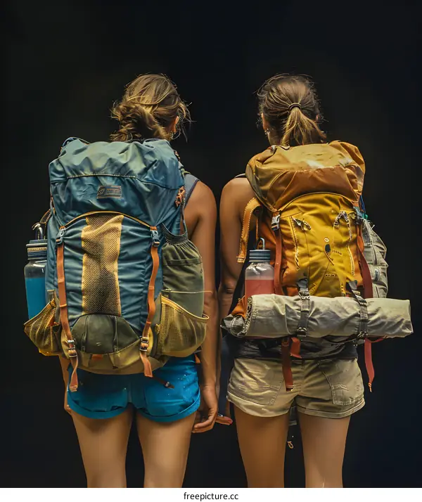 Two Women Ready for Adventure