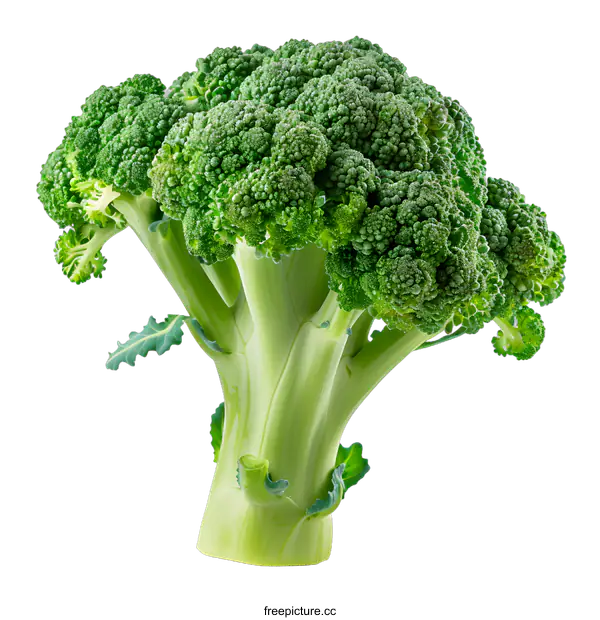 [Transparent Background PNG]Fresh Green Broccoli Isolated On White Background
