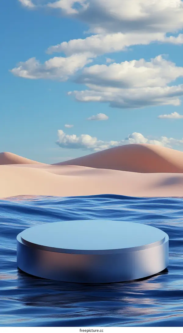 Abstract Desert Ocean Platform