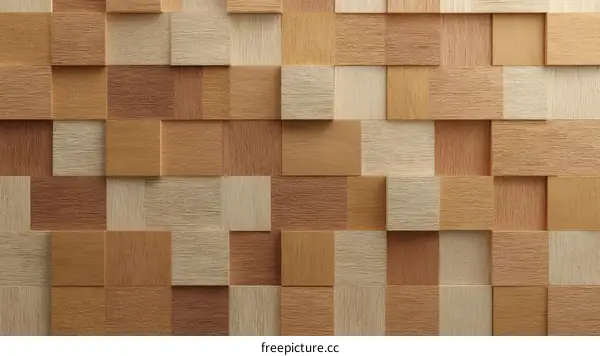 Abstract Wood Block Pattern Design