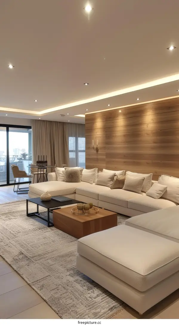 Modern minimalist living room