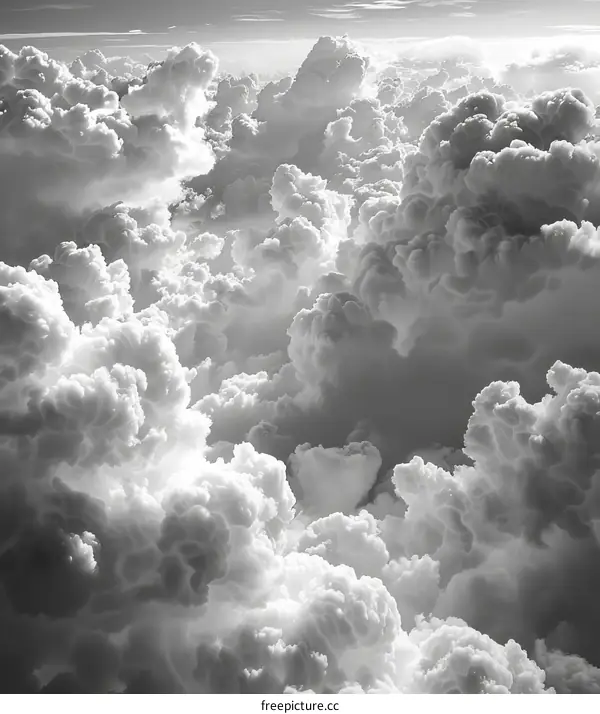 Dramatic Black and White Cloudscape