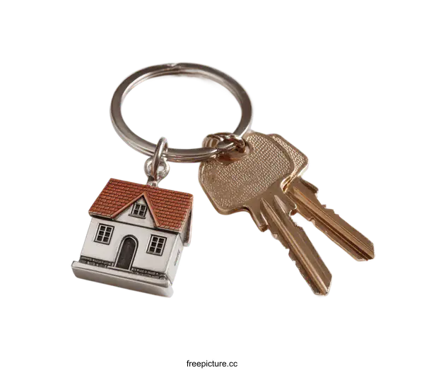 [Transparent Background PNG]House Keys on White Background