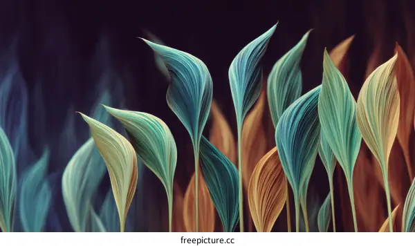 Abstract Artistic Leaf Design
