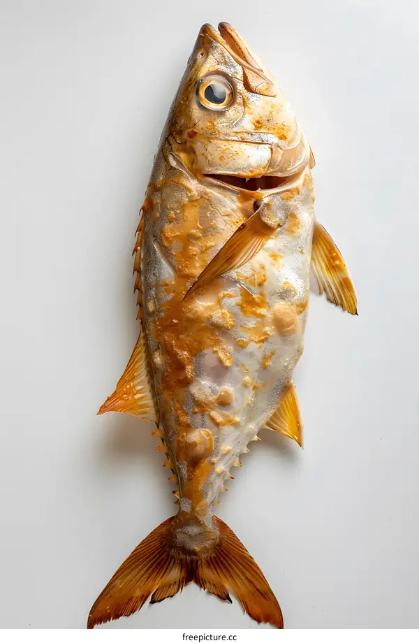 Preserved Fish on White Background