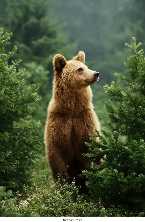 Brown Bear in the Forest