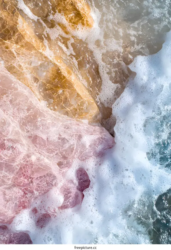 Seafoam and Rock Abstract Texture