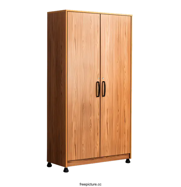 [Transparent Background PNG]Wooden Cabinet with Double Doors