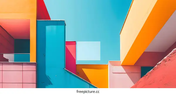 Colorful Architecture Building Exterior