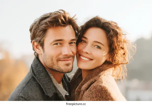 Couple Portrait Outdoors on a Sunny Day