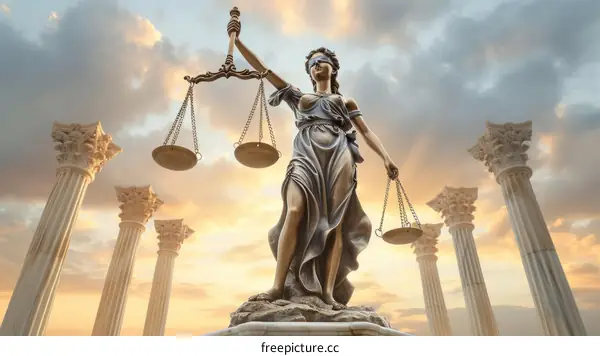 Themis Greek goddess of justice holding scales