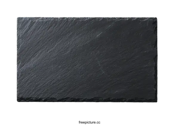 [Transparent Background PNG]Dark Gray Rectangular Slate Serving Tray
