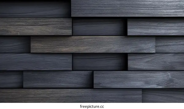Dark Wood Wall Panel Design Illustration
