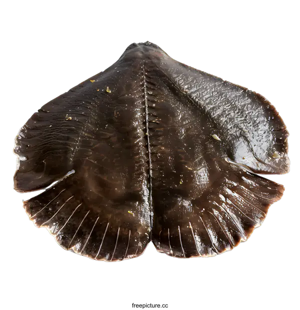 [Transparent Background PNG]Raw skate wing on white background