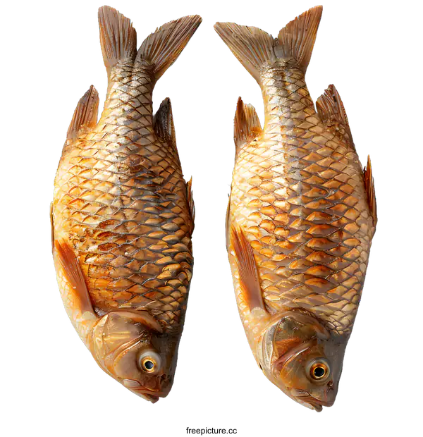 [Transparent Background PNG]Two dried fishes