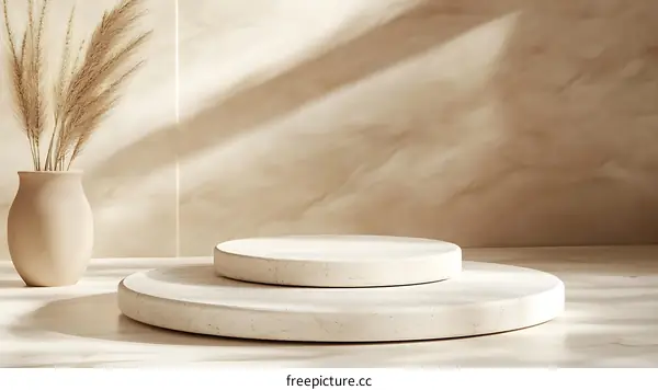 Beige Aesthetic Minimalist Display Platform