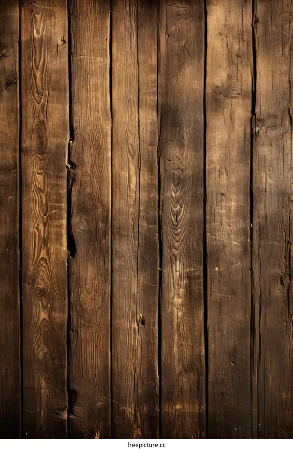 Old wooden fence planks background