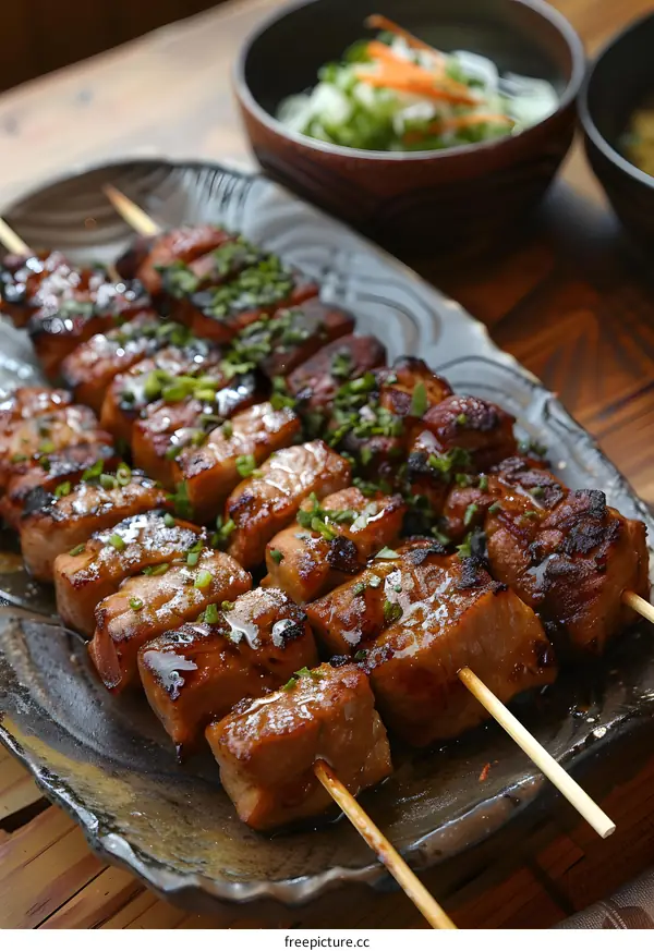 Grilled Pork Skewers With Glaze