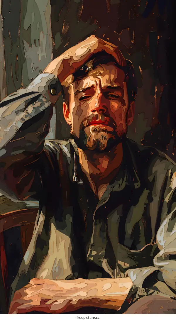 Portrait of a man in a shirt