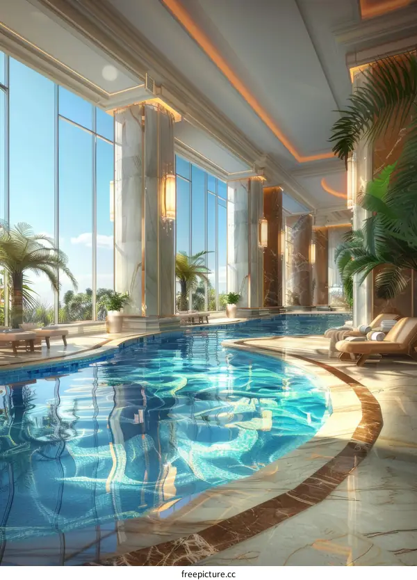 Luxury Indoor Swimming Pool Interior Design