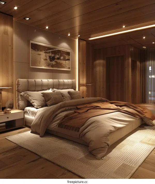 Modern Wooden Bedroom Interior Design