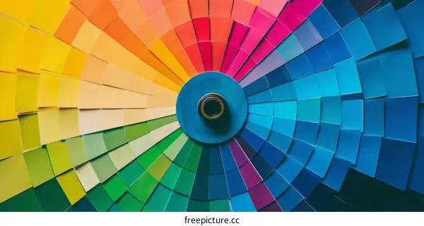 Colorful Circular Color Wheel