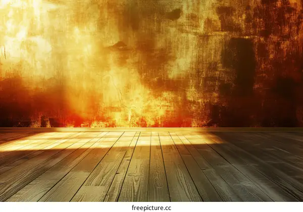 rays of light shining through a crack in the wall