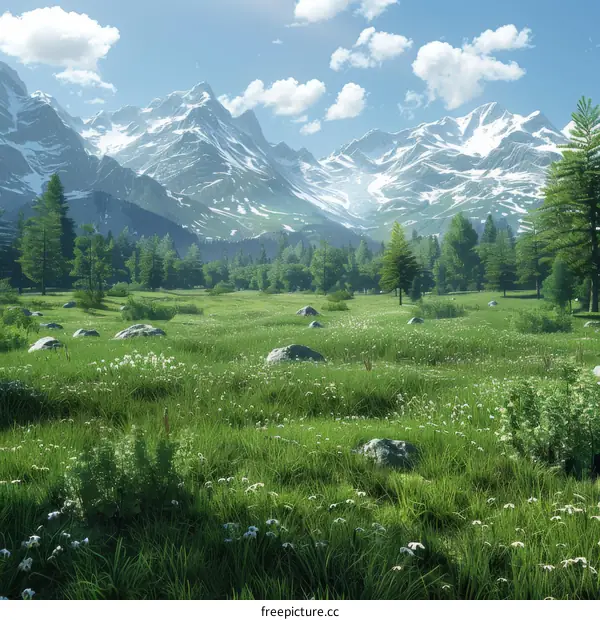 Idyllic Alpine Meadow