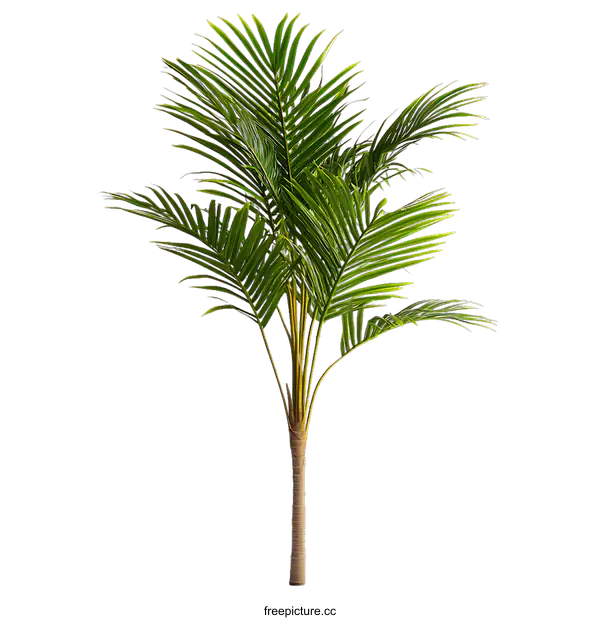 [Transparent Background PNG]Artificial Palm Tree Isolated on White Background