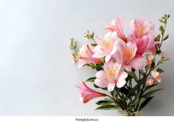 Beautiful Pink Alstroemeria Bouquet Arrangement