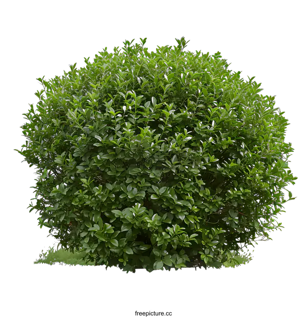 [Transparent Background PNG]Green Bush Isolated on White Background