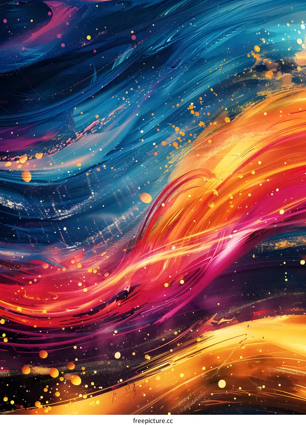 Colorful abstract painting