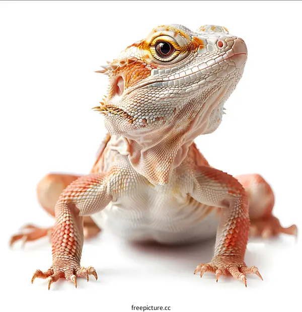 A close up of a bearded dragon