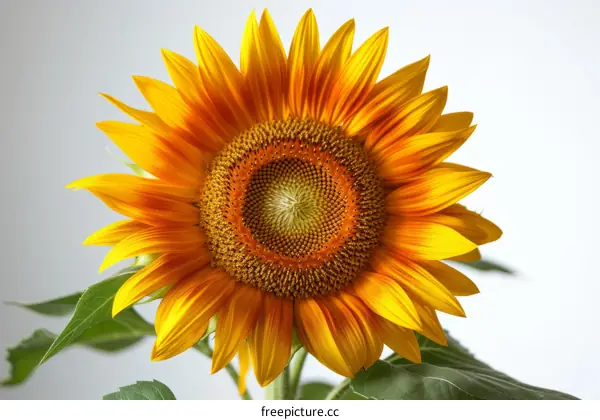 A Single Sunflower in Full Bloom