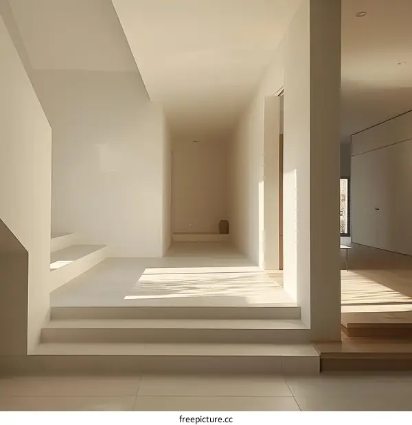 Minimalist Interior Design With White Walls And Natural Light