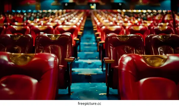 Red Seats in an Empty Theater