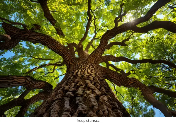 Looking Up at a Mighty Tree