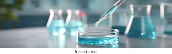 Laboratory Experiment with Dropper and Beaker