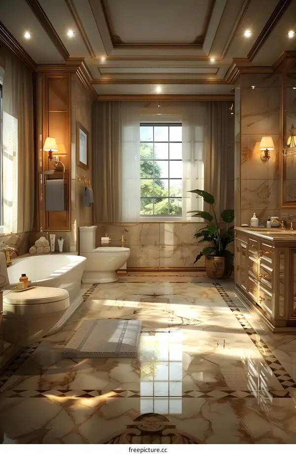 Luxurious Marble Bathroom