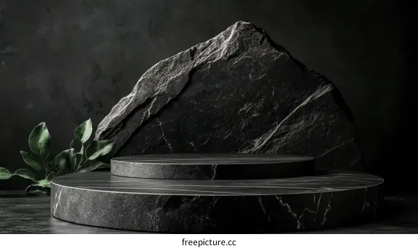 Dark Stone Product Display Platform
