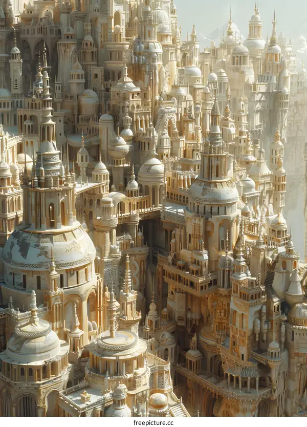 Intricate Sandstone City