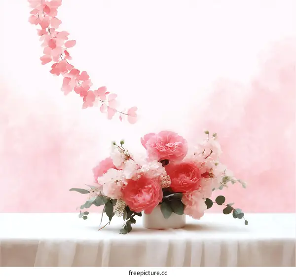 Delicate Pink Floral Arrangement