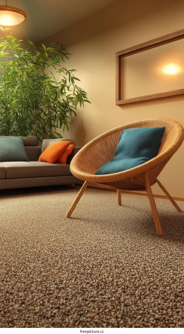 Modern Living Room Interior Design Illustration