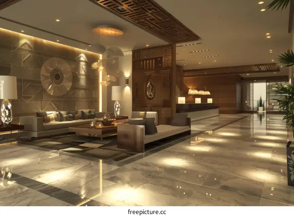Luxury Hotel Lobby Interior Design
