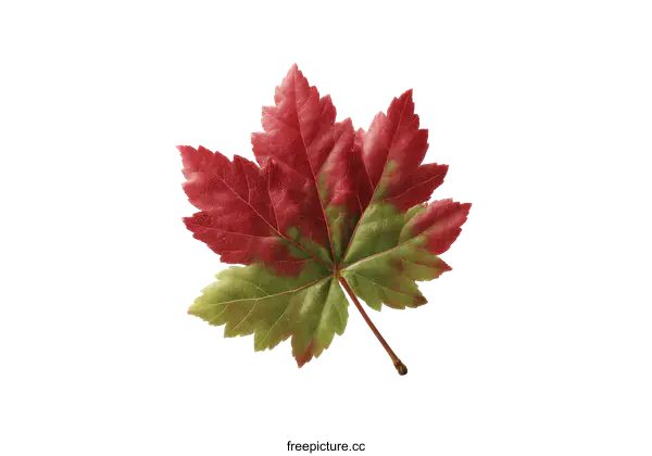 [Transparent Background PNG]Autumn Maple Leaf Isolated on White Background