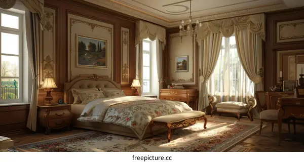 Luxury European Bedroom Interior Design