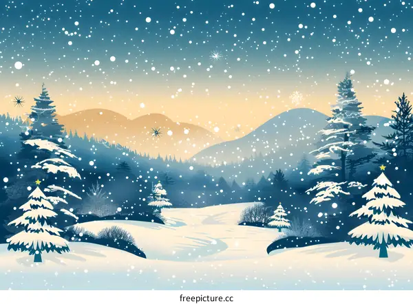 Snowy Winter Landscape