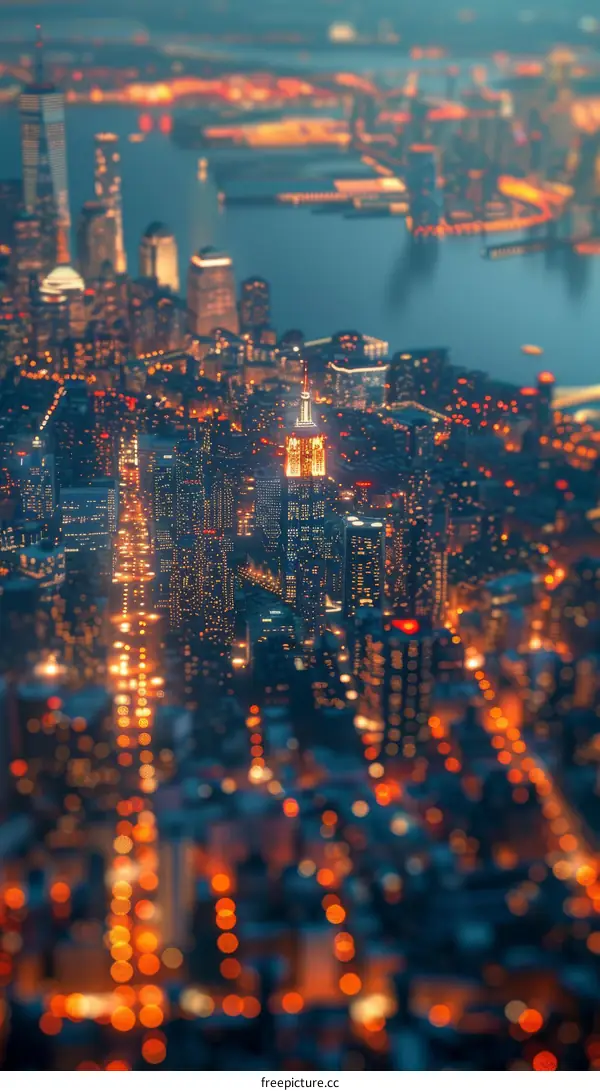 New York City at Night Bokeh View